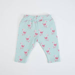 TUTA NEONATA BAMBINA IN COTONE PRIMAVERA "CIGNO" - retro pantalone