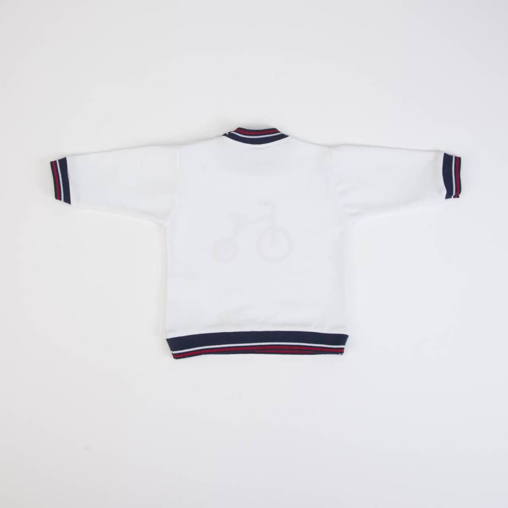 TUTA NEONATO BAMBINO IN COTONE "BICI" - retro felpa