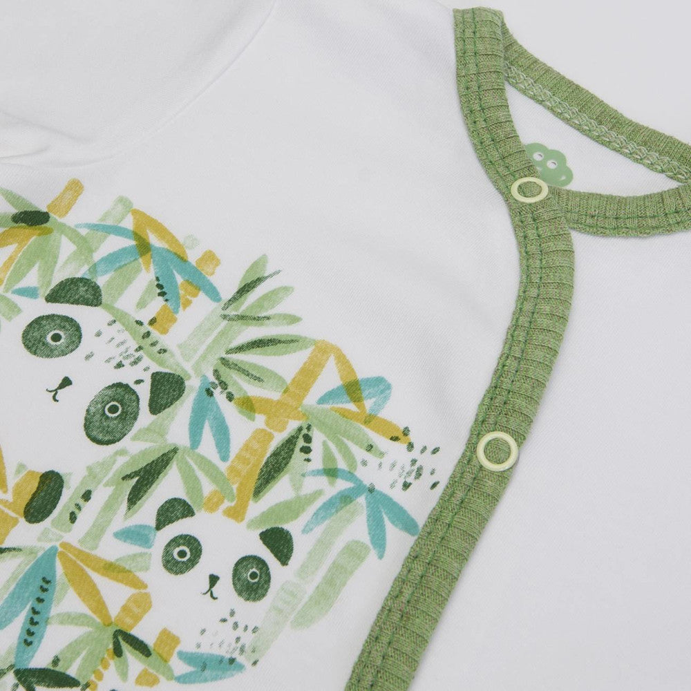 TUTINA NEONATO NASCITA MANICA LUNGA "PANDA" - stampa