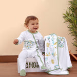 TUTINA NEONATO NASCITA MANICA LUNGA "PANDA" con copertina