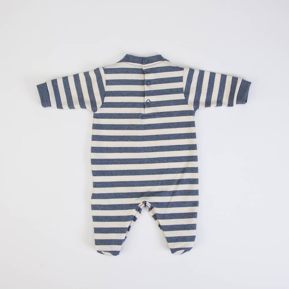 TUTINA NEONATO NASCITA MANICA LUNGA "PESCIOLINI" - Retro