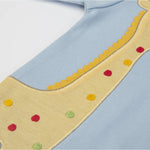 TUTINA NEONATO NASCITA MANICA LUNGA "GIRAFFA" - particolare ricamo