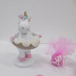 Bomboniera Nascita Battesimo Unicorno Donut Bianco Rosa