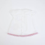 VESTITO BAMBINA NEONATA ESTIVO IN COTONE "CIGNO" - retro