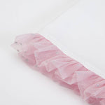 VESTITO BAMBINA NEONATA ESTIVO IN COTONE "CIGNO" - rouge tulle