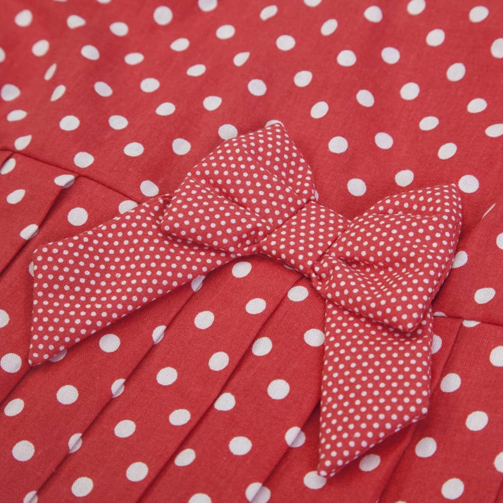 VESTITO NEONATA BAMBINA GIRO MANICA POIS "LADYBUG" - fiocco