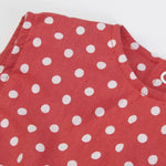 VESTITO NEONATA BAMBINA GIRO MANICA POIS "LADYBUG" - tessuto pois
