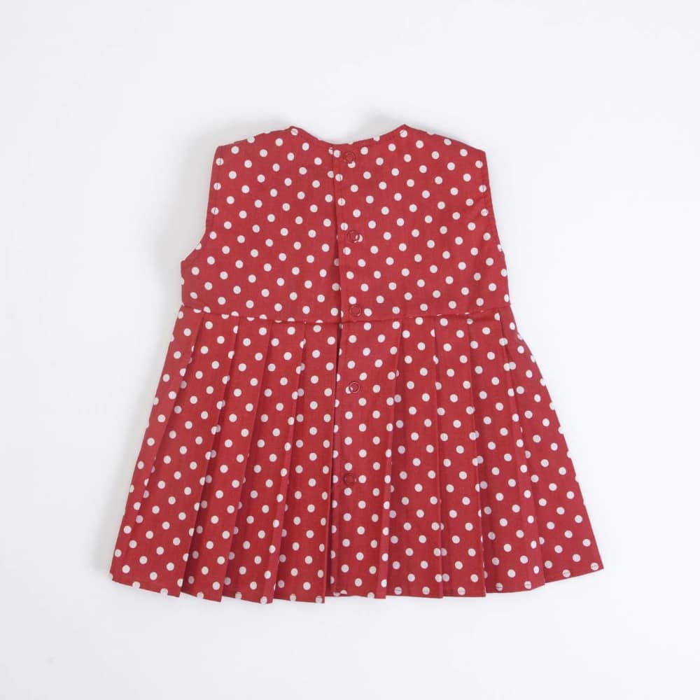 VESTITO NEONATA BAMBINA GIRO MANICA POIS "LADYBUG" - retro