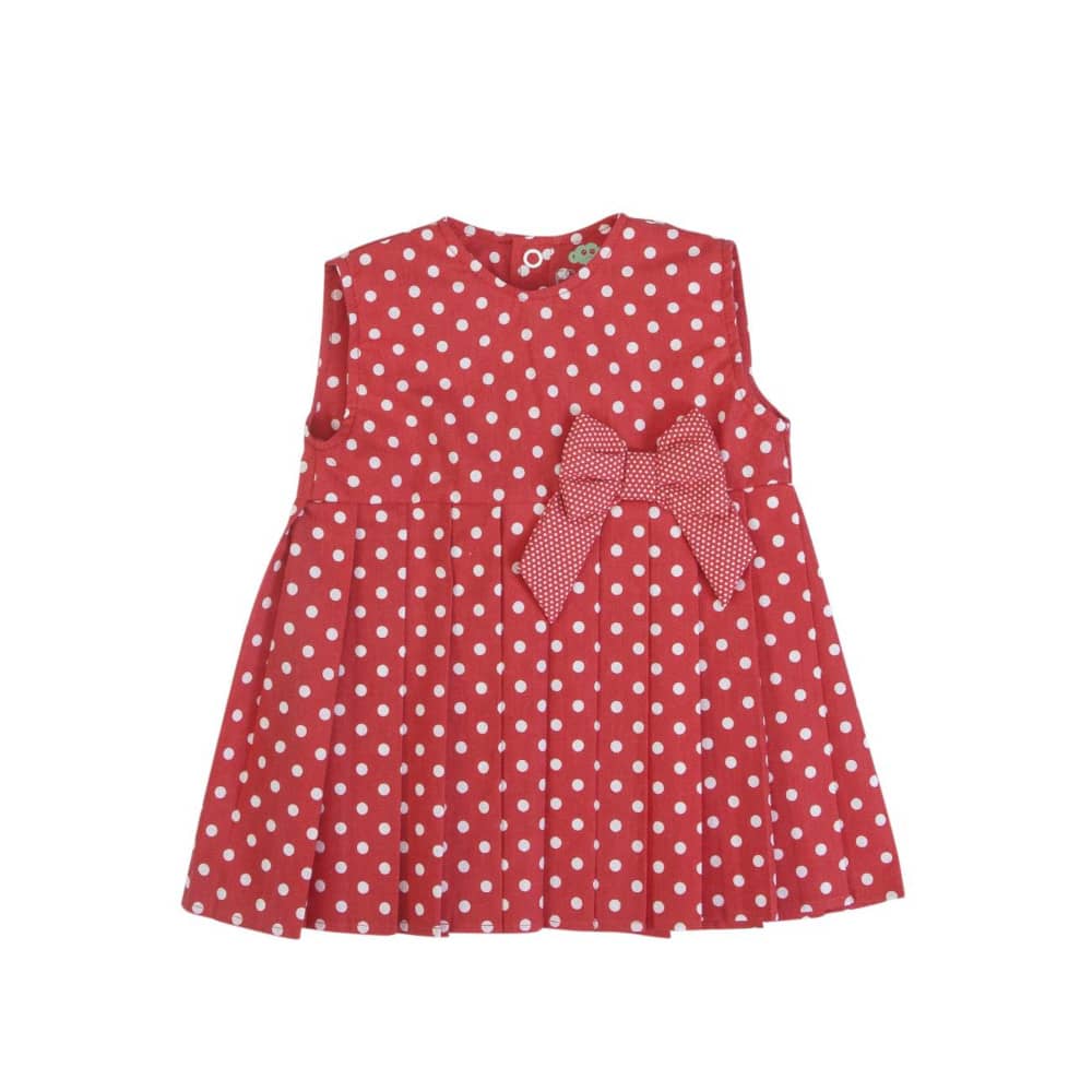 VESTITO NEONATA BAMBINA GIRO MANICA POIS "LADYBUG"