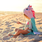 ASCIUGAMANO BIMBI CON CAPPUCCIO, Allie Unicorno - 100% cotone - ZOOCCHINI