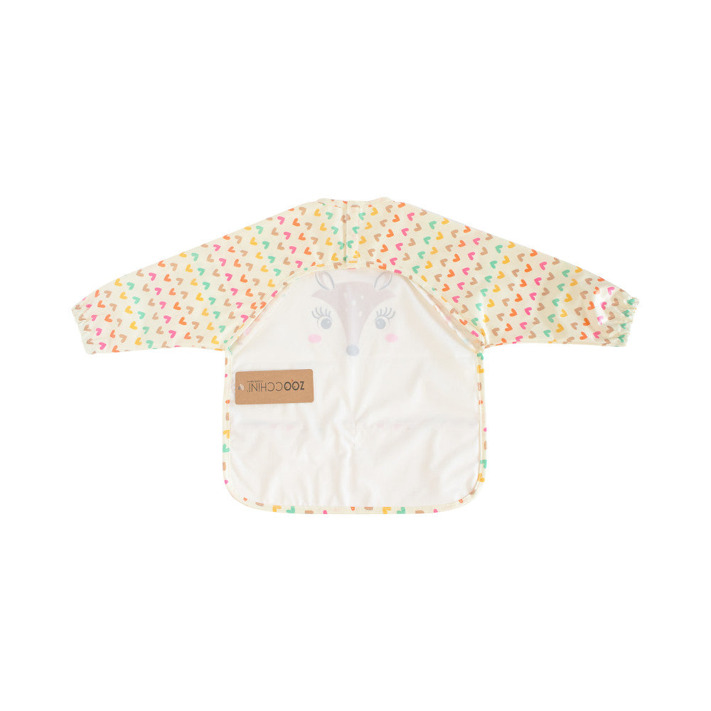 Bavaglino Impermeabile Con Maniche - retro - Fiona il Cerbiatto - Zoocchini