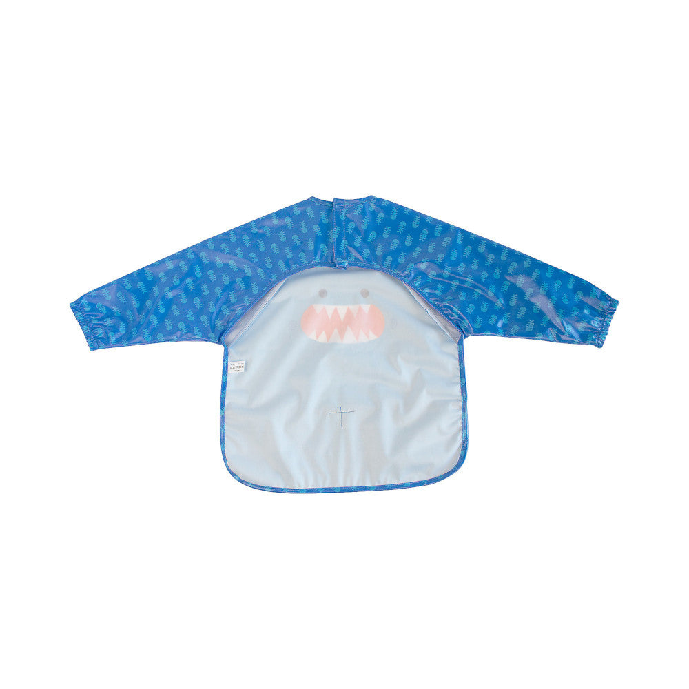 Bavaglino Impermeabile con Maniche - retro - Sherman lo Squalo - Zoocchini