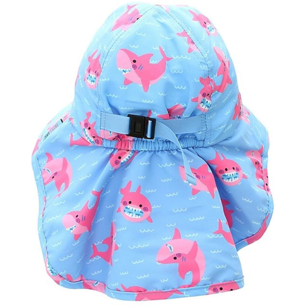 Cappellino Estivo Bambina con Falda - Sophie Lo Squalo - Zoocchini