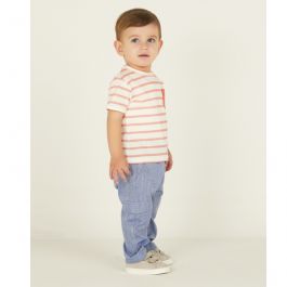 COMPLETO ESTIVO NEONATO BAMBINO BIO MAGLIA E PANTALONE JEANS 3 MESI 2 ANNI