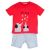 COMPLETO ESTIVO NEONATO BAMBINO BIO MAGLIA E PANTALONCINO 3 MESI - 2 ANNI