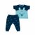 COMPLETO NEONATO BAMBINO MEZZA MANICA CON PANTALONE - FROGGY