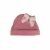 Cappellino Neonata Nascita in Ciniglia Rigata con Fiocco