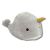 CUSCINO DECORATIVO - PELUCHE - BALENA CON UNICORNO