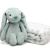 Set Regalo Nascita Copertina + Peluche Coniglietto Verde - Kiokids