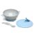 Set Ciotola con Ventosa e Cucchiaio celeste