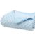 Copertina Neonato Nascita Culla Carrozzina in Pile Dots - Celeste - Kiokids