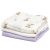 SET 3 COPERTINE NEONATO IN MUSSOLA DI BAMBOO 70x70 CM - LAVANDA