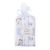 SET 3 COPERTINE NEONATO IN MUSSOLA DI COTONE 80X80 CM - ORSO CELESTE