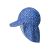 CAPPELLO ESTIVO CON PARACOLLO BAMBINO ANTI UV - LEOPARDATO BLU