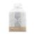 SET 3 TELI IN MUSSOLA PER NEONATI IN BAMBU` - 55X70 - GRIGIO