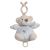 CARILLON CULLA PASSEGGINO NEONATO PELUCHE MUSICALE ORSO GRIGIO