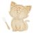 Piatto in Bamboo con Ventosa e Cucchiaio - Gatto