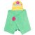 Asciugamano mare bambini con cappuccio - sirena