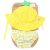 KIT MARE NEONATO COSTUMINO CONTENITIVO + CAPPELLINO, ANANAS - SPF50+