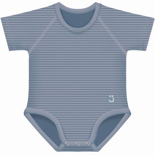 Body Taglia Unica 0-36 Mesi per Neonato e Bimbo in Cotone Bio 4Season Blu