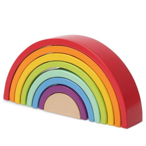 Arcobaleno Impilabile in Legno - Gioco Montessoriano - Kiokids