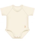 Body Neonato in Bamboo Taglia Unica 0-36 Mesi - J Bimbi - Vaniglia
