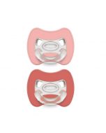 Ciuccio Super Leggero in Silicone Medicale - Rosa Mattone - J Bimbi