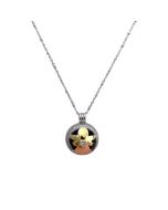Collana Chiama Angeli Gravidanza - Angelo Dorato con Strass