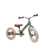 Bici Senza Pedali Vintage - Verde Opaco - Dai 15 Mesi! - Trybike