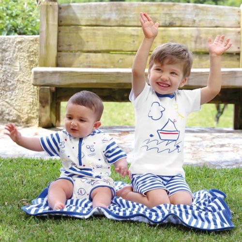 Completo bambino mezza manica Primavera Estate Barca