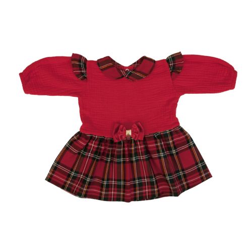 Vestito Bambina Invernale Natalizio in Tartan Quadri