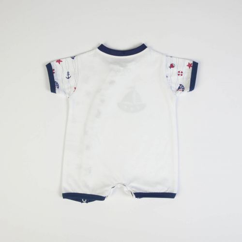 Pagliaccetto Neonato Estivo in Cotone Barche FS baby