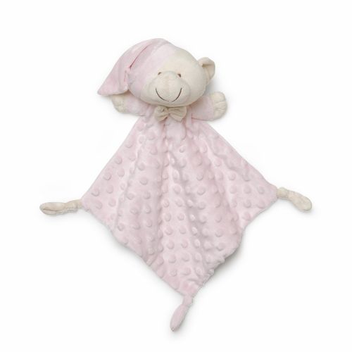 Set Regalo Neonato Nascita Doudou Copertina Peluche Orsetto Rosa