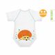 BODY JBIMBI TAGLIA UNICA 0-36 MESI PER NEONATO BAMBINO IN BIOCOTONE SLOW FRIENDS COLLECTION - RICCIO