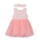 vestito bambina con gonna in tulle + fascia per capelli