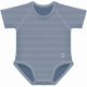 Body Taglia Unica 0-36 Mesi per Neonato e Bimbo in Cotone Bio 4Season Blu