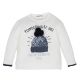 FELPA MAGLIA COTONE BIOLOGICO MANICA LUNGA BAMBINO 2 - 4 ANNI - CAPPELLO