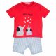 COMPLETO ESTIVO NEONATO BAMBINO BIO MAGLIA E PANTALONCINO 3 MESI - 2 ANNI