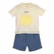 COMPLETO ESTIVO NEONATO BAMBINO BIO MAGLIA E PANTALONCINO 3 MESI - 2 ANNI