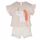 COMPLETO NEONATA BAMBINA BIO MAGLIA + PANTALONCINO JEANS DA 3-24 MESI